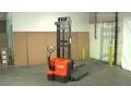 STACKER, PO	 0WERED LIFT & DRIVE, 2200# CAP WITH ADJUSTABLE BASE & FORKS - Video 3 of 1