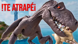 SOBREVIVO en ARK... pero CADA DINO es un INDORAPTOR