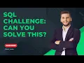 SQL Challenge Can You Solve This