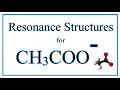 Resonance Structures for CH3COO - Acetate ion