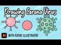 How to Draw Corona Virus with Adobe Illustrator