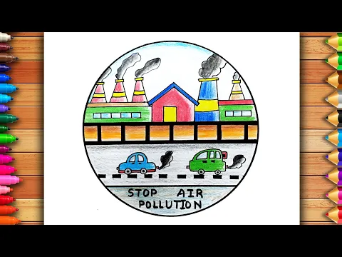 Download MP3 Stop Air Pollution Drawing | Air Pollution Poster | National Pollution Control Day Drawing