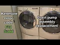 F21 error code on a kenmore washer and pump swap