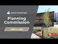 Westminster Planning Commission Meeting April 8 2025