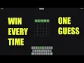 HOW TO WIN WORDLE ON THE FIRST GUESS EVERY TIME
