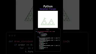 Sierpinski Triangle Fractal The Power of Recursion Python turtle