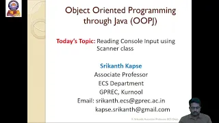 12 Java Reading Console Input using Scanner class
