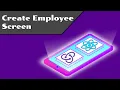 6 working on Create Employee screen React Native tutorial English