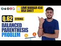 Valid Parentheses Leetcode 20 - Easy Hindi