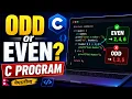C Program to Check Odd or Even Number C Programming Tutorial in Nepali