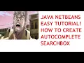 Java NetBeans How To Make a Search Field part 1
