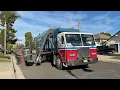 CR R Garbage Trucks in San Juan Capistrano