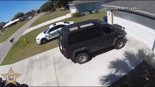 Florida man arrested for driving into a deputy s home opening fire at family