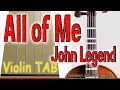 Download Lagu All of Me - John Legend - Violin - Play Along Tab Tutorial