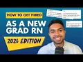 How to Get a New Grad RN Job What Actually Helped Me Get Hired