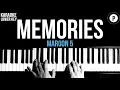 Download Lagu Maroon 5 - Memories Karaoke Slower Acoustic Piano Instrumental Cover Lyrics LOWER KEY