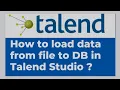 Talend - Load data from file to DB