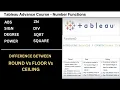 Number Function With Usecase in Tableau - -14 Number Calculations Tableau Advance Course