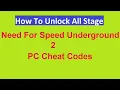 How to PC Cheats Guide Need for Speed Underground 2