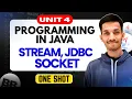 Streams JDBC and Socket Programming One Shot Unit 4 Programming in Java