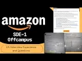 Amazon SDE 1 OA Questions Explained Off-Campus Experience Tips
