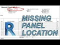 Revit Review - Missing Panel Schedule Location