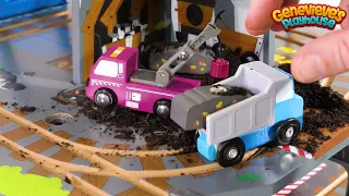 Toy Learning Video for Kids - Community Vehicles at the Gold Mine!
