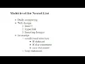 ADVANCED WEB DESIGNING CSS Lists In HTML Multilevel Nested List