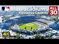 All 30 MLB Stadiums Ranked by Capacity 4K Aerial Tour