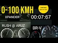 Lagu RUSH ARUZ VS BR-V VS XPANDER 0-100 KMH Sprint Test Comparison: PERODUA TOYOTA VS HONDA VS MITSUBISHI