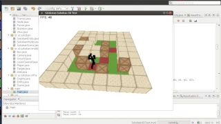 Java 3D Game from scratch - Stickman Sokoban 1982 3D test