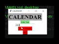 GUI calendar using
