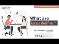 What Are Access Modifiers Java Interview Questions Fullstack Edutech