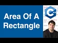 Rectangle Area Calculated Using User Input Values C Example