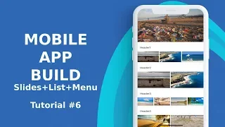 Ionic 3 slides list side menu tutorial 6