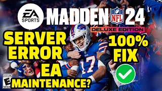 Madden 24 Servers Fix Madden Servers Down Why Madden Servers Down Fix When