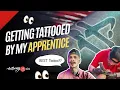 Letting My Apprentice Tattoo Me Blackout Tattoo With White Ink Tattoo Apprentice Advice