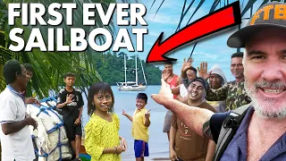 WOW! They’ve never seen a sailboat before! | Travel in remote places | Sailing Ep 322