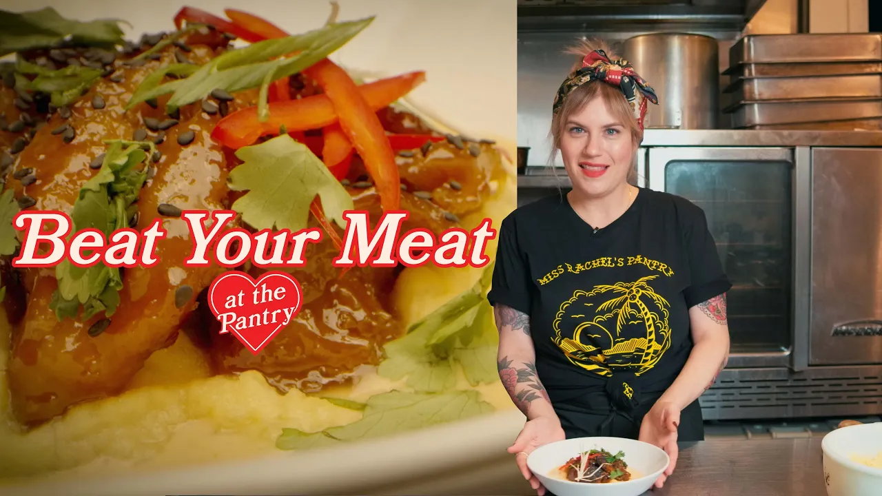 [Teaser] Beat Your Meat  - Episode 1 - Glazed seitan w/tahini mashed potatoes + curry