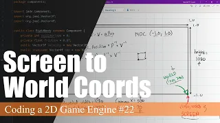 Converting Screen Coords to World Coords Coding a 2D Game Engine in Java
