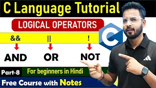 Logical Operators in C Language C Language Tutorial Hindi