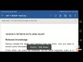RETRIEVE DATA USING Query session 4 RDBMS 10th class