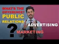 PUBLIC RELATIONS vs Advertising vs Marketing
