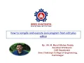 how to compile and execute java program from edit plus editor by Murali