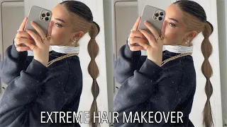 bleaching and dying the bottom half of my hair blonde