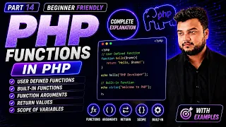 Functions in PHP in User Defined Built-in Functions PHP Tutorial