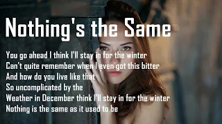 Download Nothing's the Same - Alexander 23/Jeremy Zucker | Lyrics Video |Nothing is the same as it used to be MP3