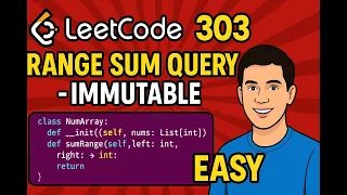 LeetCode 303 Range Sum Query - Immutable Easy Explained in 5 Minutes