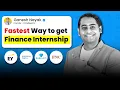How to Get Your First Finance Internship Step-by-Step Guide 2025