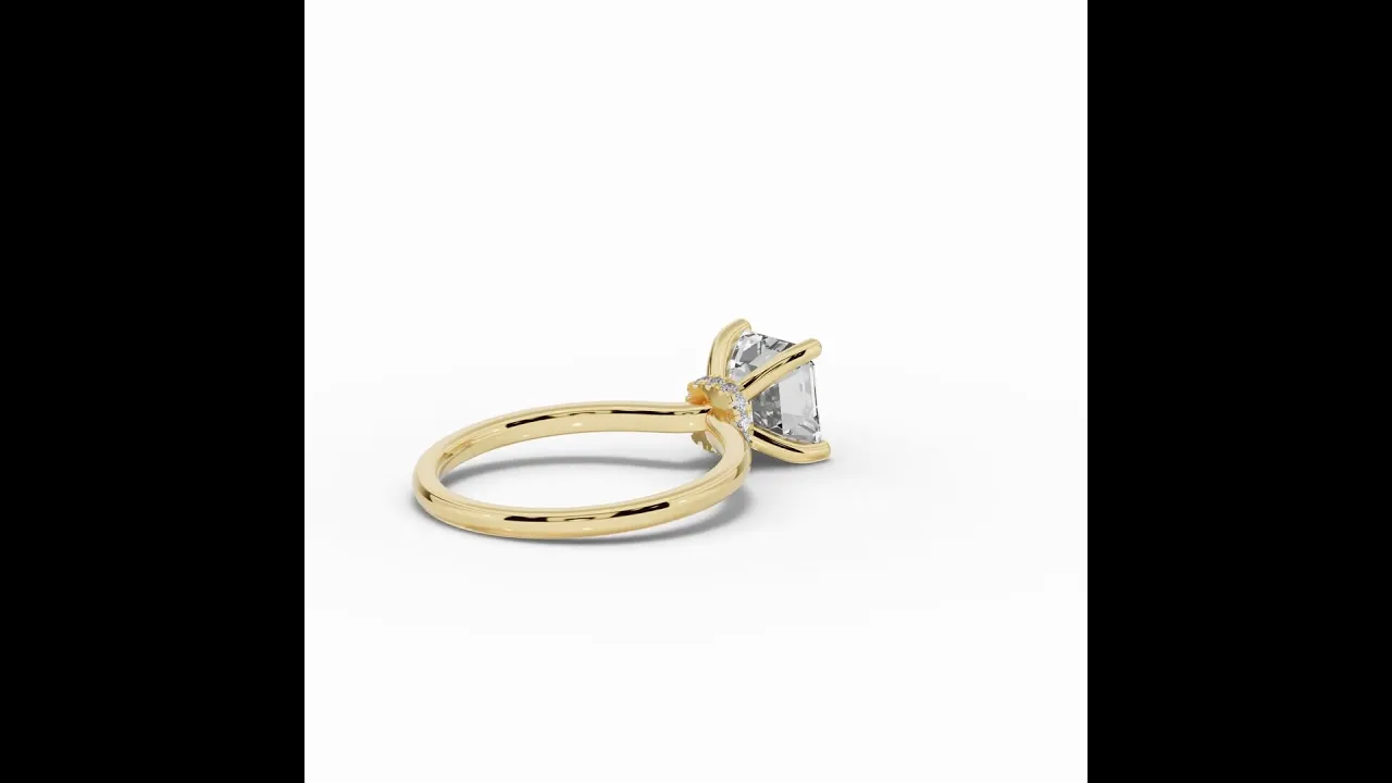 Asscher Tiara Glow Solitaire